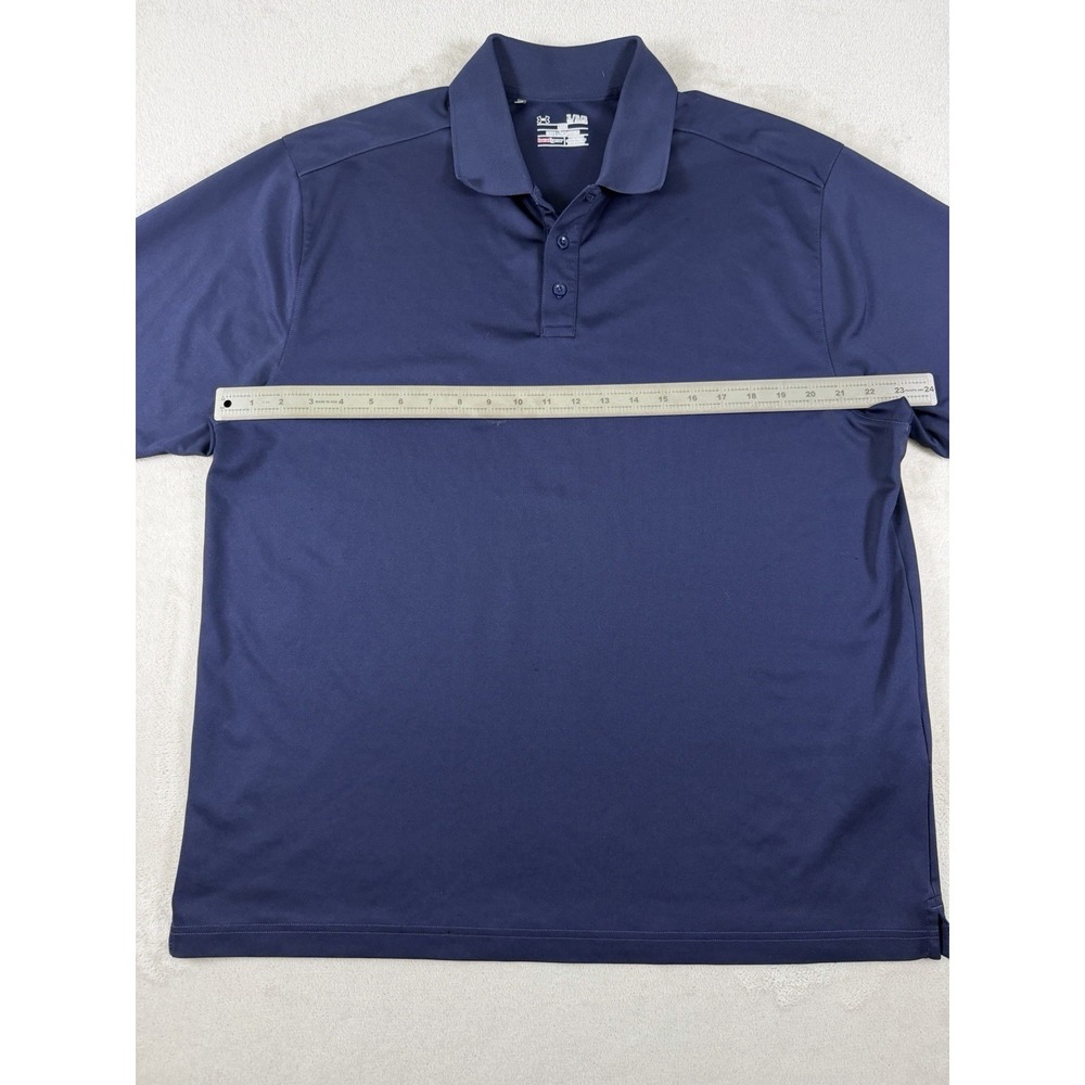 Under Armour‎ HeatGear Men's XL Polo Shirt Blue Performance Golf Athletic - Picture 10 of 16
